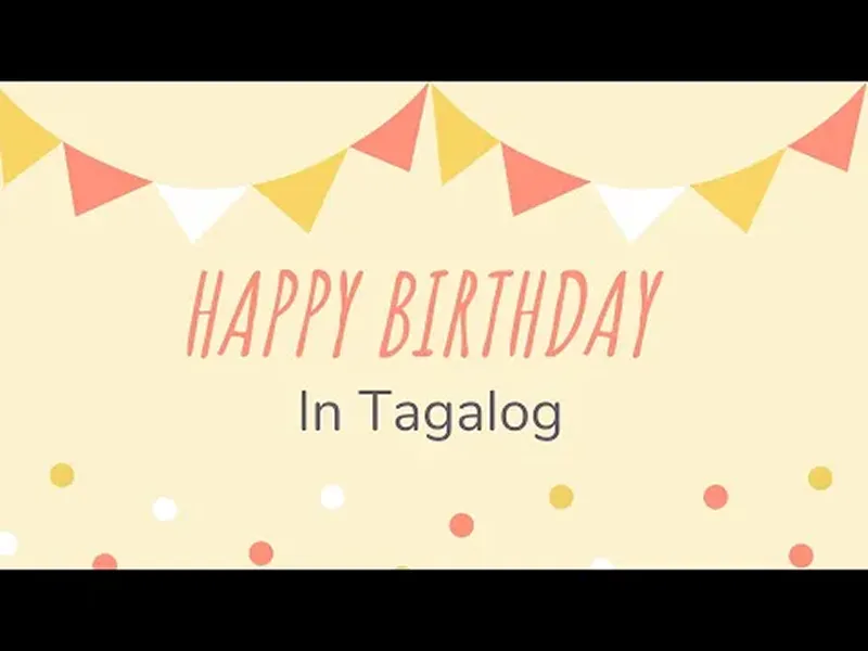 Birthday Messages in Tagalog
